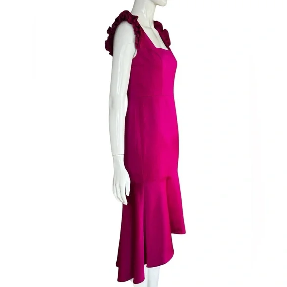 Aidan Mattox Fuchsia High Low Dress Size 0. G#2 - Picture 5 of 16